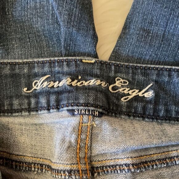 American Eagle AEO Stretch Artist Crop Jeans 6 - Picture 14 of 16
